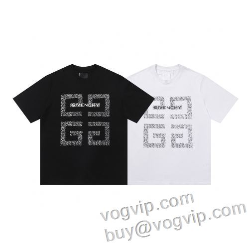 大絶賛の履き心地! 半袖Tシャツ ジバンシィブランド 偽物 通販 GIVENCHY 2024新作品 頑丈な素材 2色可選