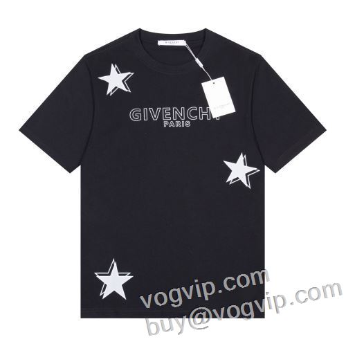 ファション性の高い 2024新作登場 GIVENCHY 一枚でも重ね着してもオシャレに着こなます ジバンシィスーパーコピー 激安 半袖Tシャツ 2色可選