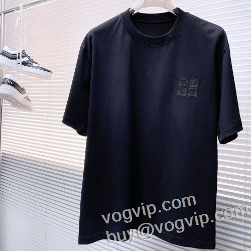 大好評 2024激安大特価低価 ジバンシィ GIVENCHY偽物ブランド 半袖Tシャツ 涼しい カジュアル 春 夏 薄手 Tシャツ 2色可選