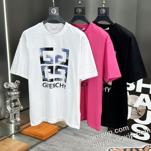 2024最新入荷 ジバンシィ コピーブランド 半袖Tシャツ しわになりにくい 3色可選 プレゼントに