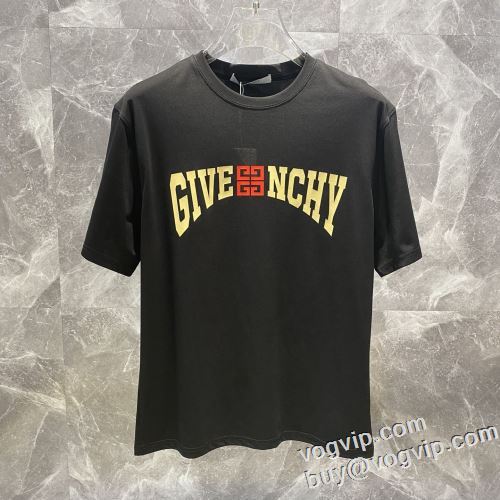 ジバンシィ GIVENCHY 耐久性に優れ 2024爆買い低価 半袖Tシャツ ブランドスーパーコピー 激安専門店 2色可選 べたつかずサラッとした快適な着心地で