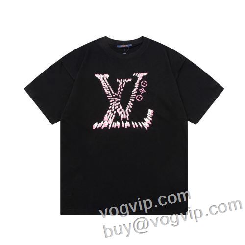 希少 2024年モデル入荷 ルイ ヴィトンスーパーコピー LOUIS VUITTON 半袖Tシャツ 柔らかい手触り 2色可選