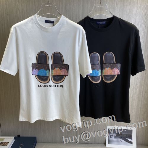 ルイ ヴィトンスーパーコピー 激安 LOUIS VUITTON 2024新作品 半袖Tシャツ ネックライン 2色可選 美品！