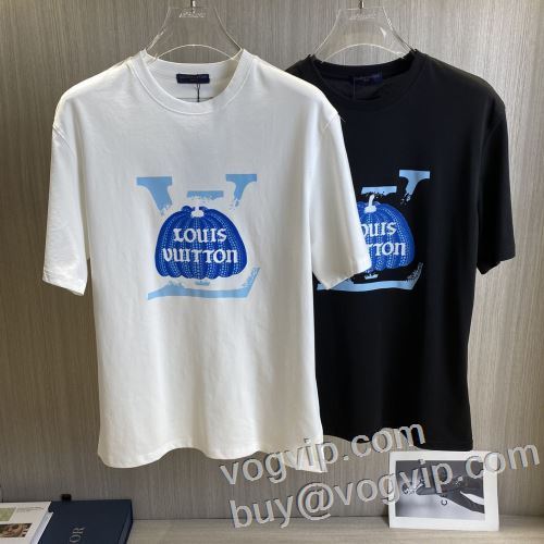 LOUIS VUITTON 流行に関係なく長年愛用できる 2024新作品 ルイ ヴィトン偽物ブランド 半袖Tシャツ 2色可選 格安！