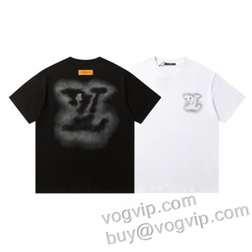 最旬アイテム 2024最新入荷 ルイ ヴィトンブランドコピー LOUIS VUITTON 体の運動機能を助け 半袖Tシャツ 2色可選