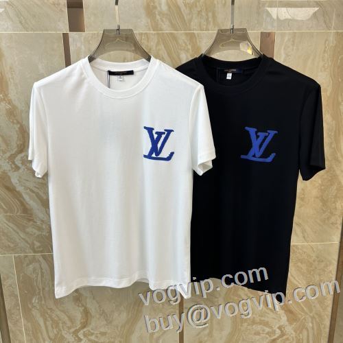 ～希少 ルイ ヴィトン LOUIS VUITTON偽物ブランド 半袖Tシャツ 2色可選 使い勝手抜群 2024春夏季超人気