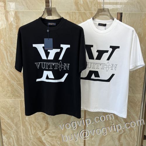 コピー商品 超レア ルイ ヴィトン 細身のシルエット 半袖Tシャツ 2色可選 LOUIS VUITTON 2024春夏季超人気