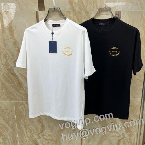 ルイ ヴィトン 2024HOT大得価 LOUIS VUITTON ブランドコピー専門店 吸汗性に優れ 半袖Tシャツ 2色可選 人気が爆発