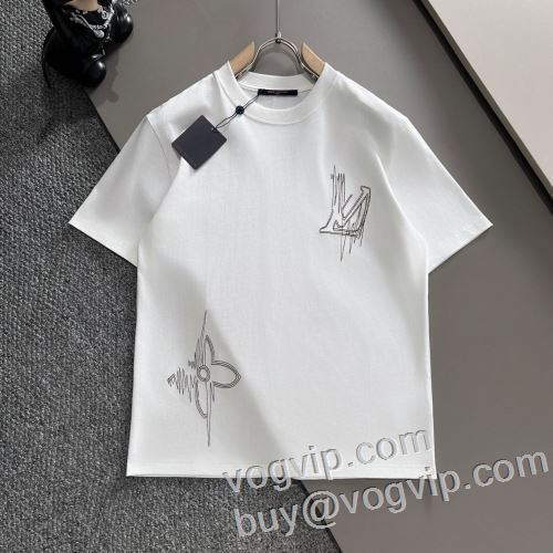 2024 超人気美品◆ 半袖Tシャツ ルイ ヴィトン LOUIS VUITTON 人気スーパーコピーブランド 消臭抗菌効果がある 2色可選