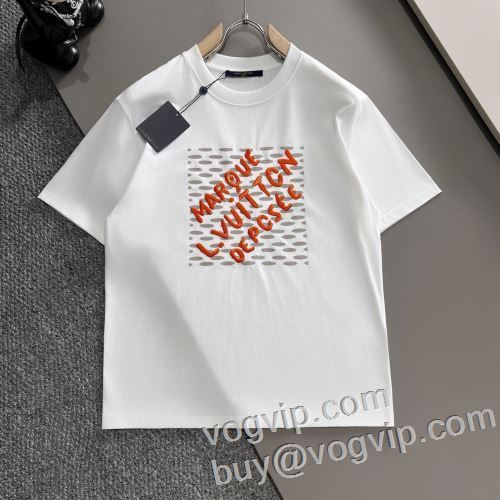 贈り物にも◎ 2024お得安い 速乾tシャツ 半袖Tシャツ 業界高品質スーパーコピー ルイ ヴィトン LOUIS VUITTON 2色可選