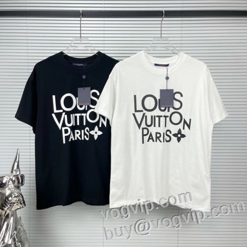 半袖Tシャツ 2色可選 ルイ ヴィトンコピー 高級感ある LOUIS VUITTON 2024お買い得高品質 肌に刺激がなくて