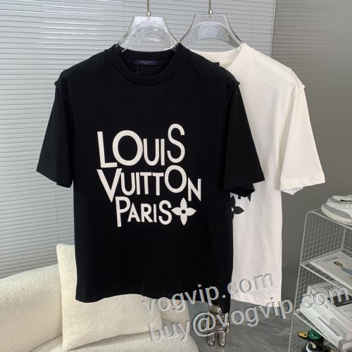 デザイン性の高い 半袖Tシャツ 2色可選 ルイ ヴィトン LOUIS VUITTONスーパーコピー 激安 2024爆買い最新作 気軽にカジュアルに使える