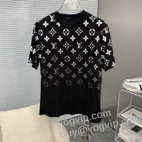 高級感ある ルイ ヴィトンスーパーコピー LOUIS VUITTON 半袖Tシャツ 快適な着心地 2024春夏季新作