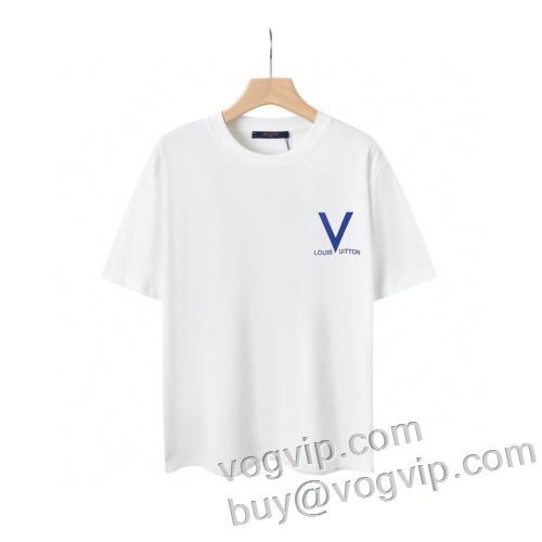 絶大な人気を誇る ルイ ヴィトン LOUIS VUITTON 自然な肌触り ブランドコピー 半袖Tシャツ 2色可選 使い勝手抜群 2024人気定番爆買い