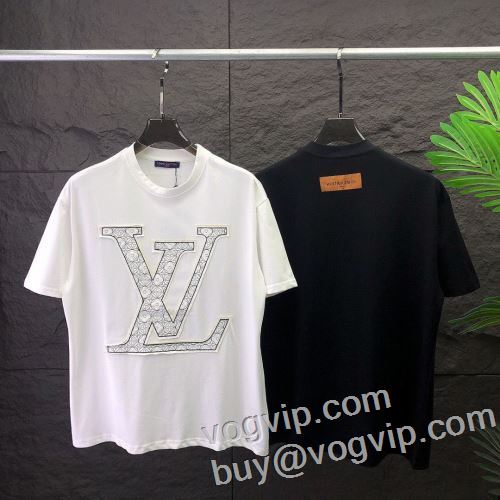 2024新作登場 ルイ ヴィトン LOUIS VUITTON スーパーコピー優良サイト 半袖Tシャツ 着心地満点 2色可選 大好評?