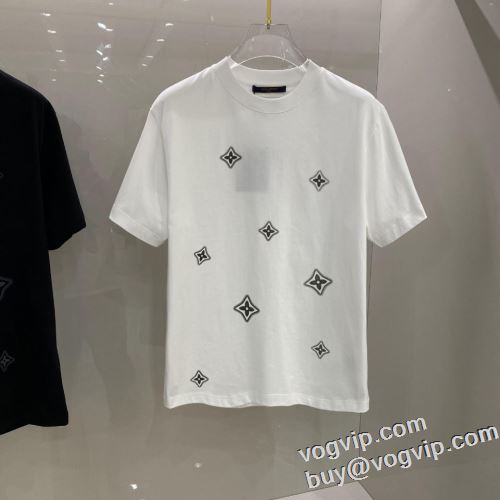 2024新款 ブランドコピー専門店 ルイ ヴィトン LOUIS VUITTON 半袖Tシャツ 2色可選 超人気美品◆