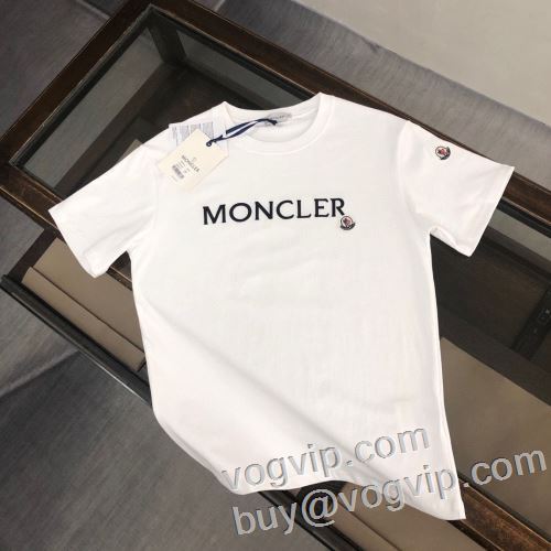 人気商品 半袖Tシャツ 2色可選 モンクレール MONCLERコピー 2024最新入荷 縦には伸びにくい