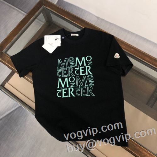 半袖Tシャツ 2色可選 落ち着いた感覚 モンクレールコピーブランド MONCLER 2024お買い得人気セール 快適 無地 薄手 涼しい