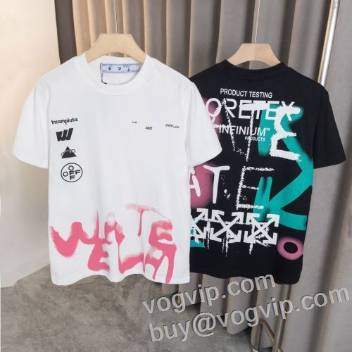 人気商品 オフホワイトブランド コピー OFF-WHITE 2024年モデル入荷 半袖Tシャツ 2色可選 消臭抗菌効果がある