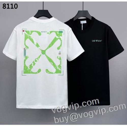 快適な着心地 半袖Tシャツ 2色可選 オフホワイトコピーブランド OFF-WHITE 2024新作品 完売品！