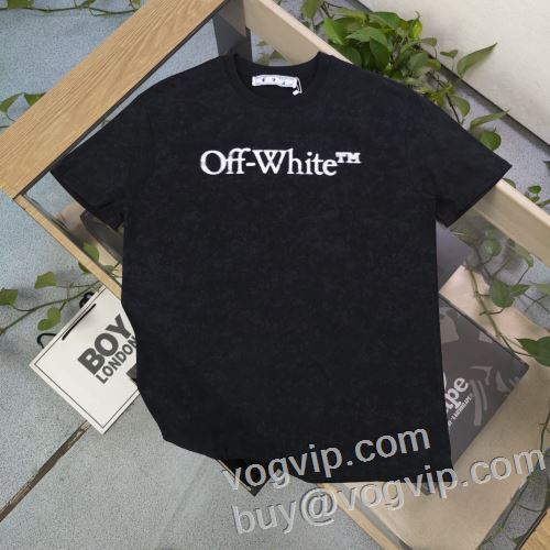 半袖Tシャツ 存在感◎ 2色可選 オフホワイト OFF-WHITE スーパーコピー 激安 2024春夏新作 体の運動機能を助け