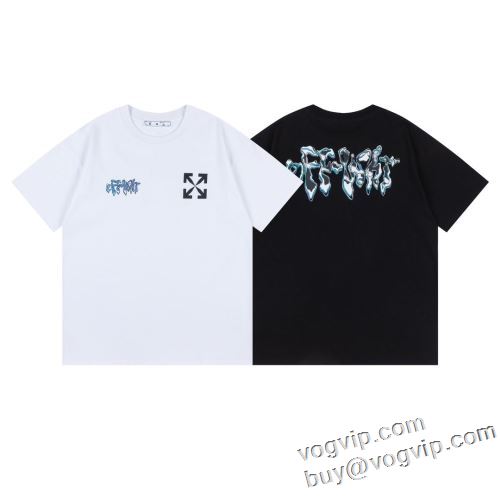 スーパーコピー優良サイト 大人気アイテム！入手困難 半袖Tシャツ オフホワイト OFF-WHITE 2024夏季 2色可選 肌に刺激がなくて