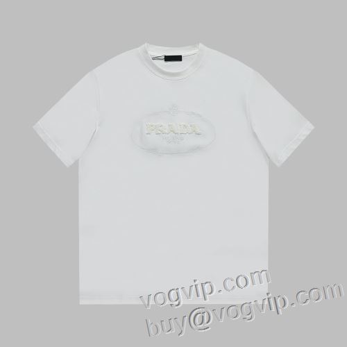 ランキング1位 2024人気セール低価 プラダブランドスーパーコピー PRADA 半袖Tシャツ 夏コーデに大活躍間違いなし!! 2色可選