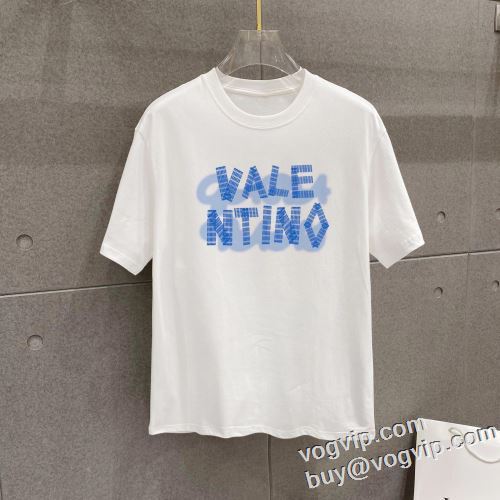 今からの季節にピッタリ ヴァレンティノ 半袖Tシャツ VALENTINO スーパーコピー 激安 2024春夏新作 肌に刺激がなくて 2色可選