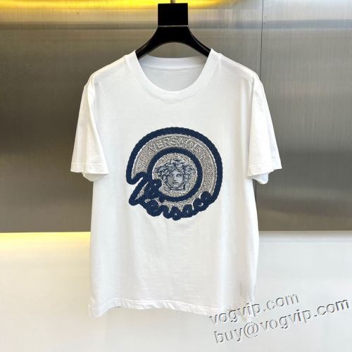 人気ブランド ヴェルサーチ VERSACE ブランドコピー専門店 スタイリッシュな印象 半袖Tシャツ 2色可選 2024HOT新作登場