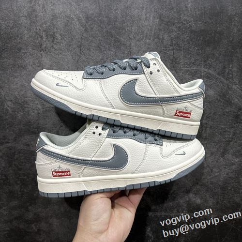 セレブ愛用の超人気商品 シュプリーム ブランド 偽物 通販 Nk SB Dunk Low Supreme スニーカー フラットシューズ 歩きやすい 履きやすい 疲れにくい