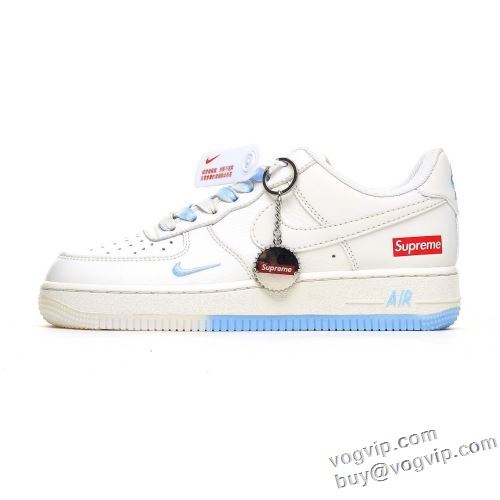 大人気アイテム！ シュプリーム 偽物ブランド N1ke Air Force 1 '07 Low “Supreme 軽量で疲れにくい スニーカー フラットシューズ