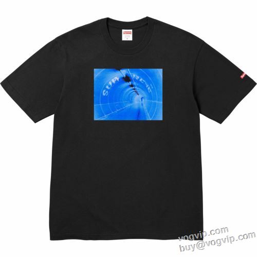 SALE開催 シュプリームコピー 半袖Tシャツ 吸汗 速乾 カジュアル 涼しい 快適 Supreme 24SS Tunnel Tee 2色可選