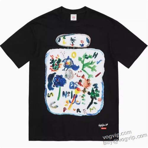 シュプリーム 半袖Tシャツ スーパーコピー 超レア SUPREME 2024 Supreme Yohji Yamamoto Paint Tee 2色可選