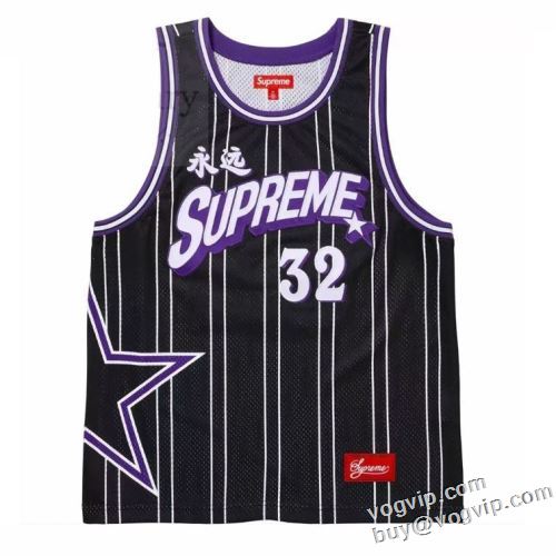 モデル大絶賛? シュプリームブランド 偽物 通販 Supreme 24SS Star Basketball Jersey T-shirt 半袖Tシャツ 通気性に優れた