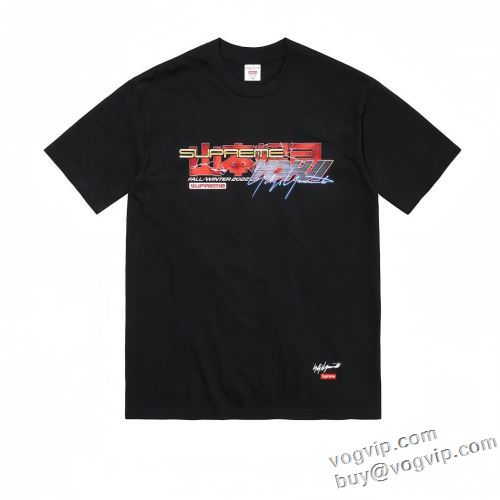 Supreme x Yohji Yamamoto Tee 吸汗性に優れ 2024 シュプリーム コピー ブランド 半袖Tシャツ 肌触りの気持ちい?