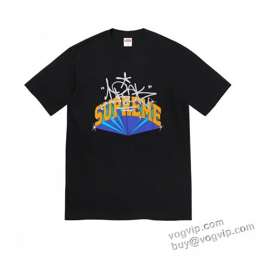 大絶賛！ シュプリーム ブランド 偽物 通販 Supreme IRAK Arc Tee Logo TEE 2024 快適な着心地 半袖Tシャツ