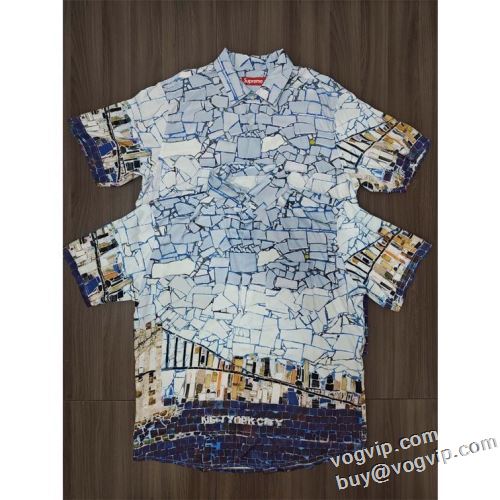 シュプリーム 偽物ブランド SUPREME 24SS MOSAIC S/S SHIRT TEE お洒落に魅せる 半袖シャツ お洒落自在