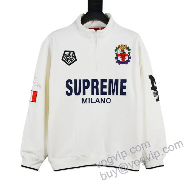 海外セレブ定番愛用 シュプリームコピー Supreme Milano Half Zip Pullover AC 高レベルの保温性 ブルゾン パーカー 3色可選