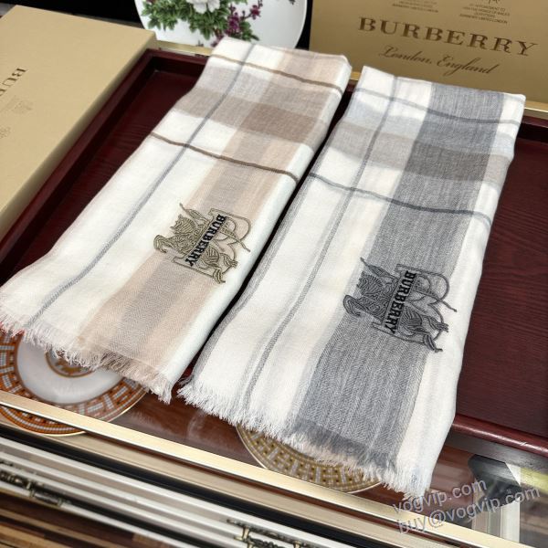 最高N級ブランドコピー 2024秋冬新作 マフラー 2色可選 バーバリー BURBERRY 秋の定番 80x200cm