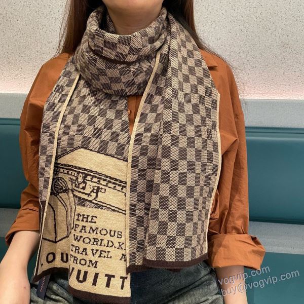 LOUIS VUITTON ブランド 偽物 通販 ルイ ヴィトン 2024品質保証定番人気 落ち着いた感覚 2色可選 マフラー