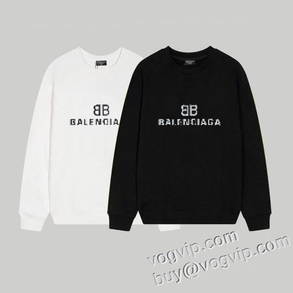 着心地抜群 バレンシアガ BALENCIAGA コピー 2024最新入荷 プルオーバーパーカー 2色可選 程よい厚みとさらりと優しい着心地なので秋から冬