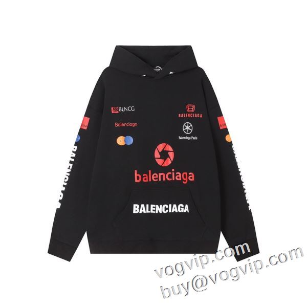 2024驚きの破格値得価 バレンシアガ BALENCIAGA ブランドコピー代引き専門店 プルオーバーパーカー パーカー 2色可選 完売必至の人気モデルをご紹介