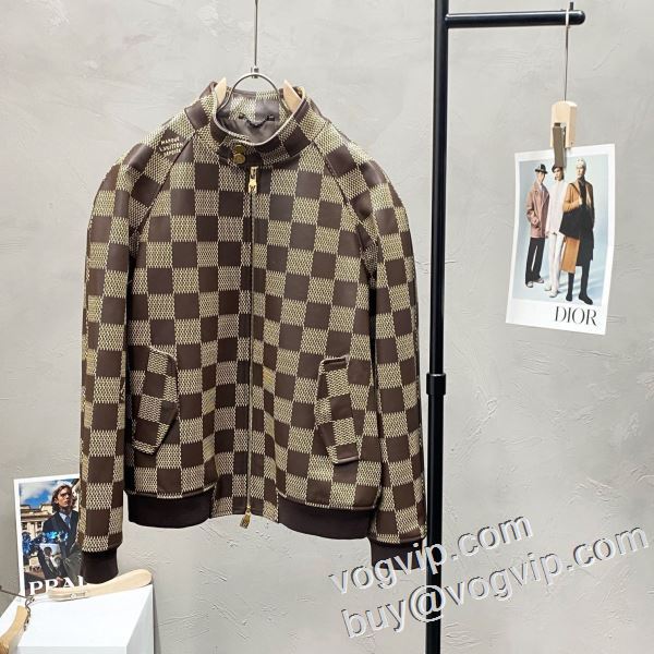 2024超人気新品 ルイ ヴィトン 人気 ランキング LOUIS VUITTON ブランドコピー ブルゾン コート ランク上 全国無料 長袖 厚手 防寒着 保温