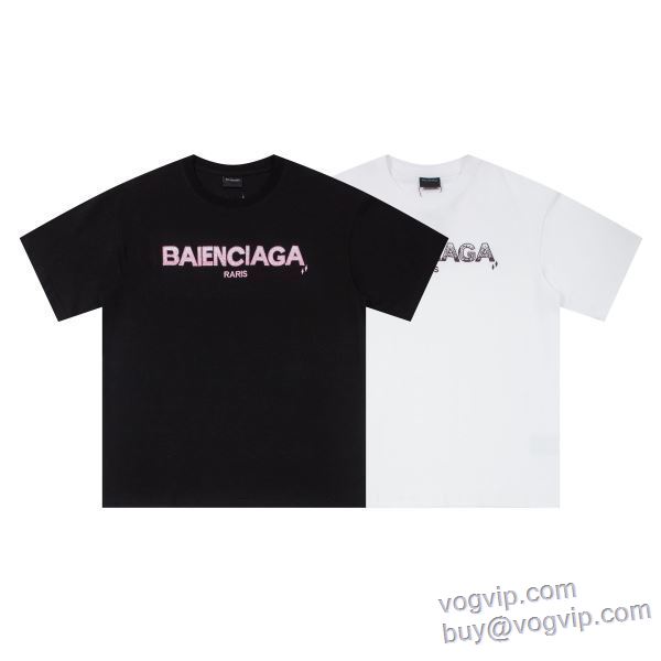 バレンシアガ BALENCIAGA 2025激安大特価爆買い 半袖Tシャツ 2色可選 スーパーコピー お洒落に魅せる