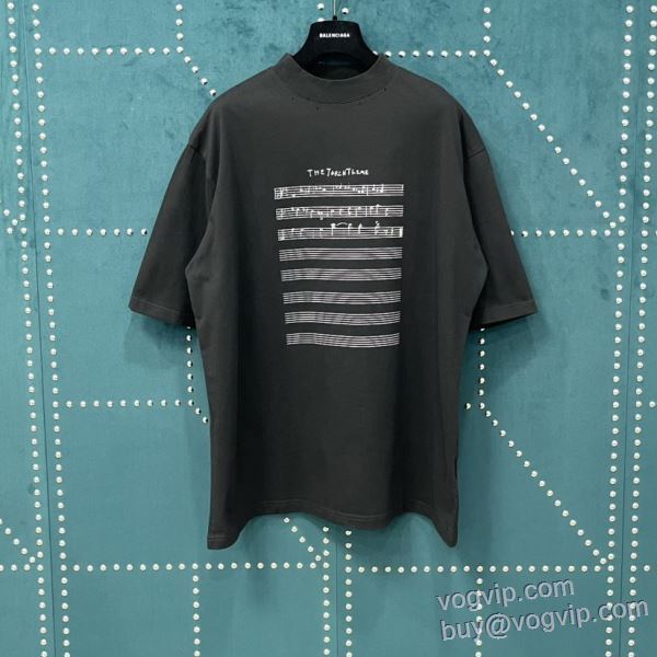 バレンシアガ BALENCIAGA 2025品質保証高品 半袖Tシャツ 2色可選 スーパーコピー 激安 デザイン性の高い