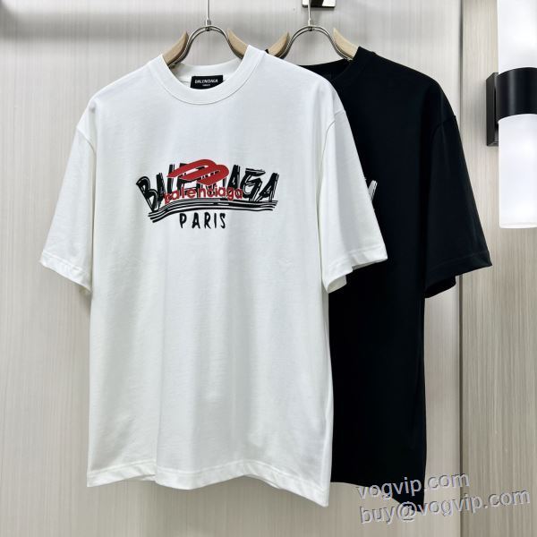 今一番HOTな新品 バレンシアガ コピーブランド 2025新商品！ 半袖Tシャツ 2色可選