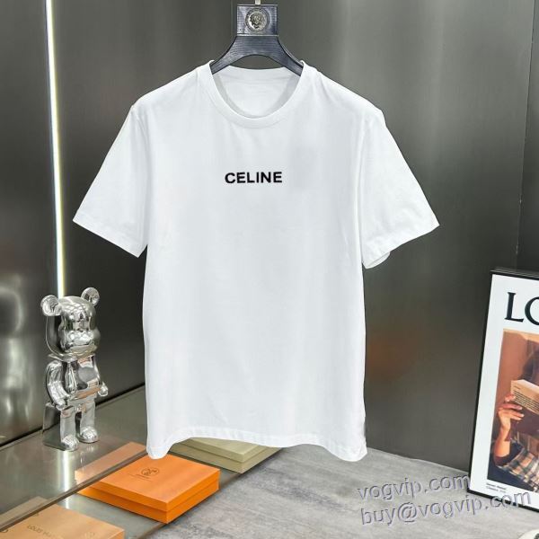 セリーヌ CELINE ブランドスーパーコピー 2025品質保証高品質 半袖Tシャツ 2色可選 超目玉