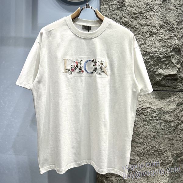 高品質 コピー 商品 販売 ディオール DIOR 2025最新入荷 半袖Tシャツ 2色可選