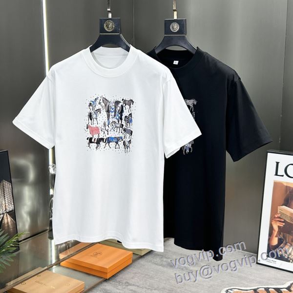 セレブ愛用の超人気商品 エルメス HERMES スーパーコピー 激安 半袖Tシャツ 2色可選 2025新作登場