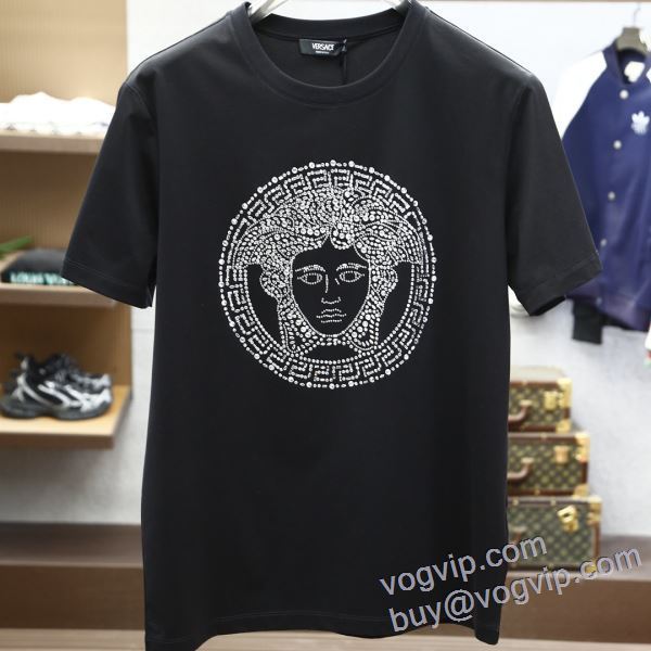 2025驚きの破格値大人気 半袖Tシャツ ヴェルサーチ スーパーコピー 激安 3色可選 当店ランキング1位常連